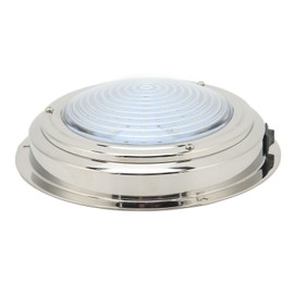 Boat LED Courtesy Light, 6.5in Boat LED Courtesy Light 12VDC 18 LED Lamp Beads 316 Stainless Steel for Caravan RV Bathroom Hallway (White Light and Red Light)