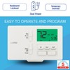 Lux Pro All in One Non Programmable/Programmable Thermostat; 7 and