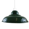 LEDSone Industrial Green Vintage Curvy Metal Pendant Ceiling Lamp Shade