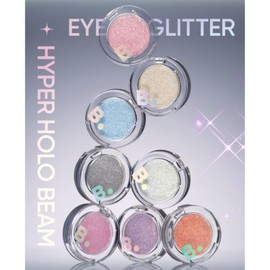 BANILA CO Hyper Holo Beam Eye Glitter 1.8g*2colors, Shade1#$%Shade2:Popping Pink-Peach Snap