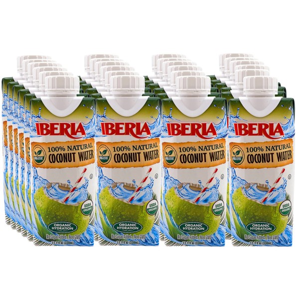 Iberia 100% Pure Organic Coconut Water, 11.1 fl. oz. (Pack
