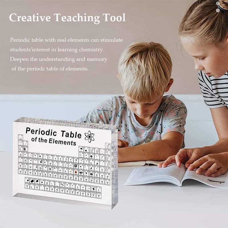 Periodic Table Real Elements, Periodic Table Gifts, Periodic Table with