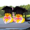 CoFuBcad Graduation Ducks Car Dashboard Decorations 2 Pack Rubber Duck