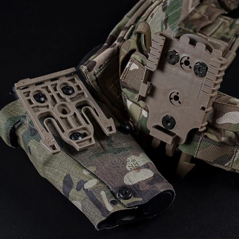 Tactical QLS Pistol Holster Adapter Base Qucik Release Buckle Kit,