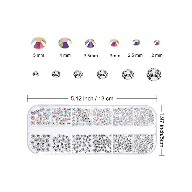 Dolores Piedra De Cristal Tornasol Super Calidad Nail Art En