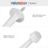 KOVOSCH Solid Rigid Door Stops with Soft Rubber Tips -