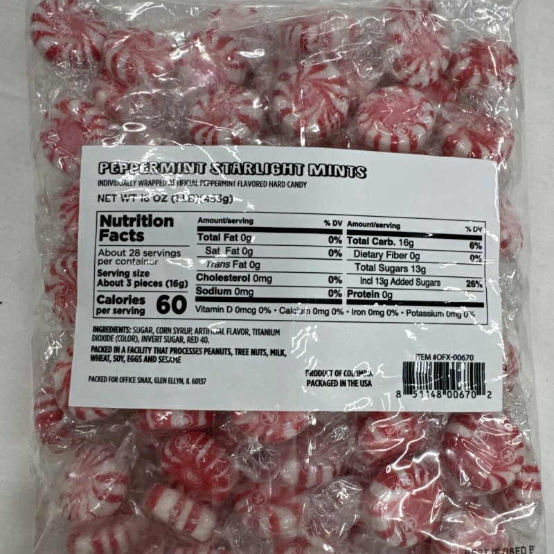 Office Snax Starlight Peppermints Hard Candy (ofx-00670) (ofx00670)