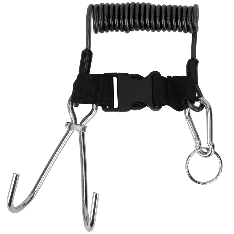 Stainless Steel Marine Sports Reef Double Hook with Spring Rope