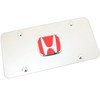 Au-TOMOTIVE GOLD Logo License Plate for Honda (Red)