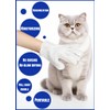 Floving Pet Grooming Glove Wipes for Dogs and Cats 18pcs,Cleaning