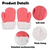 FGSS Kids Winter Knit-Mittens Toddler Warm Thick Fleece Gloves Cold