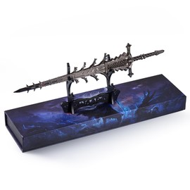 Elden Rings Helpen's Steeple Model 11.8 Inch Solid Metal Collection Sword- Exquisite Display for Gaming Rooms & Bookshelves Collector, Ultimate Battle-Ready Gift for Nightreign Fans