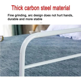 CUEYU Adjustable Bed Rail for Elderly Bedside Standing Assist, clip-on Bed Safety Rails, Bedside Fall Safe Prevention Grab Bar, Bed Assist Rail, for Student Dormitory pregnant women, disabled people,46x30cm