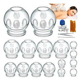 Ventosas terapeuticas desintoxicacion neumaticas Kit 14 mas 2 ventosas de siliconas azules para articulación