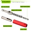 9PCS Hinge Drill Bit Set with Automatic Center Punch, Self
