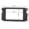 tomzz Audio 2451-037 Double DIN Radio Faceplate Compatible with Smart