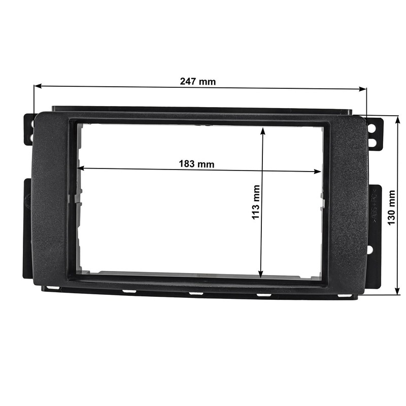 tomzz Audio 2451-037 Double DIN Radio Faceplate Compatible with Smart