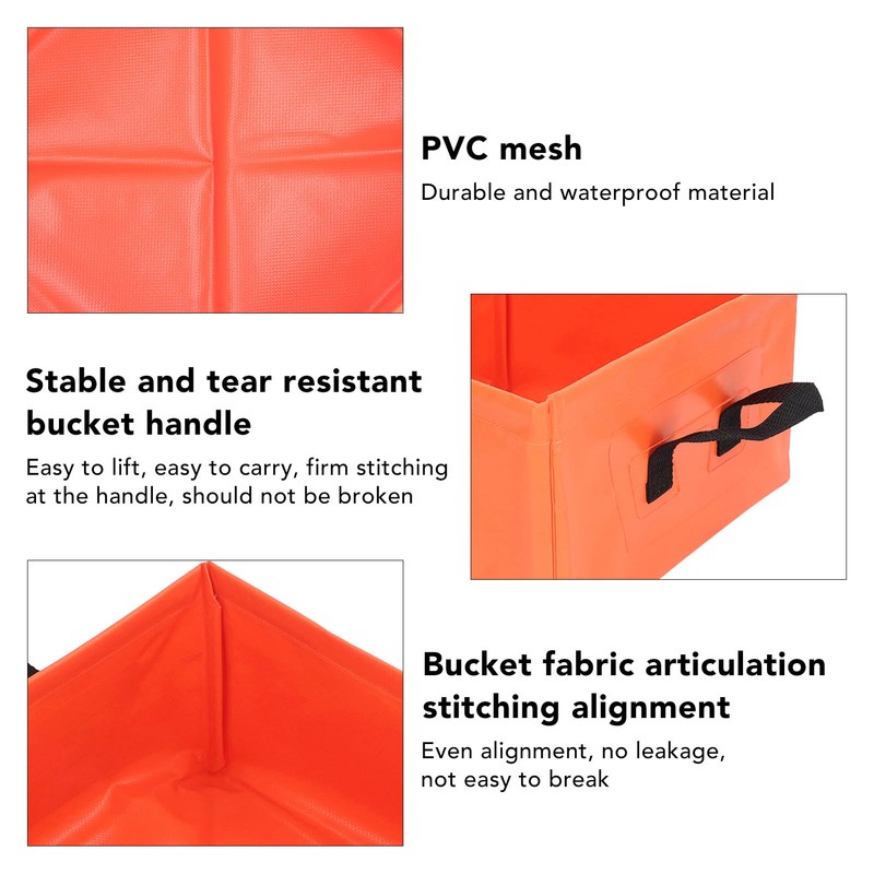 Collapsible Bucket Multifunctional Portable Lightweight Large Capacity Foldable Bucket for