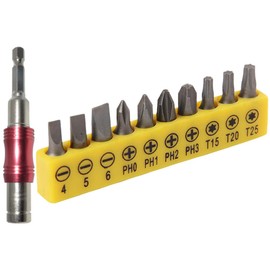 TEHAUX 1set Drill Bit Extension Flexible Magnetic Adapter Screwdriver Bits for Hard Reach Areas and Projects