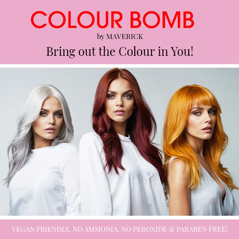 Colour Bomb, Pink 250ml, Colour Depositing and Creme Conditioning Hair