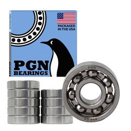 10 (Ten) Fidget Spinner Bearing, 608 Open, Chrome Steel Bearing Balls, 8x22x7, Ball Center Replacement Part Kit