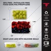 ThinkFit Red Reusable Lunch Bag with 6 Portion Control Containers,