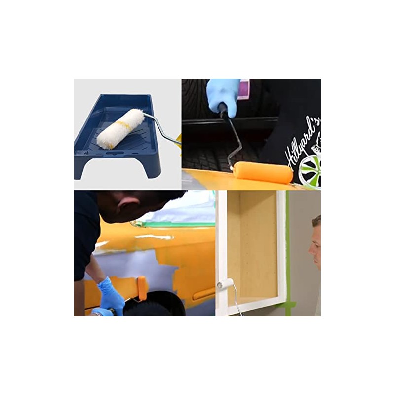 100 Pieces 4 Inch Paint Roller Covers Small Roller Nap