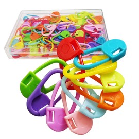 120 Pcs Mix Color Knitting Markers Crochet Clips Crochet Pins Stitch Markers Locking Stitch Knitting Place Markers Weave Stitch Needle Clip Counter