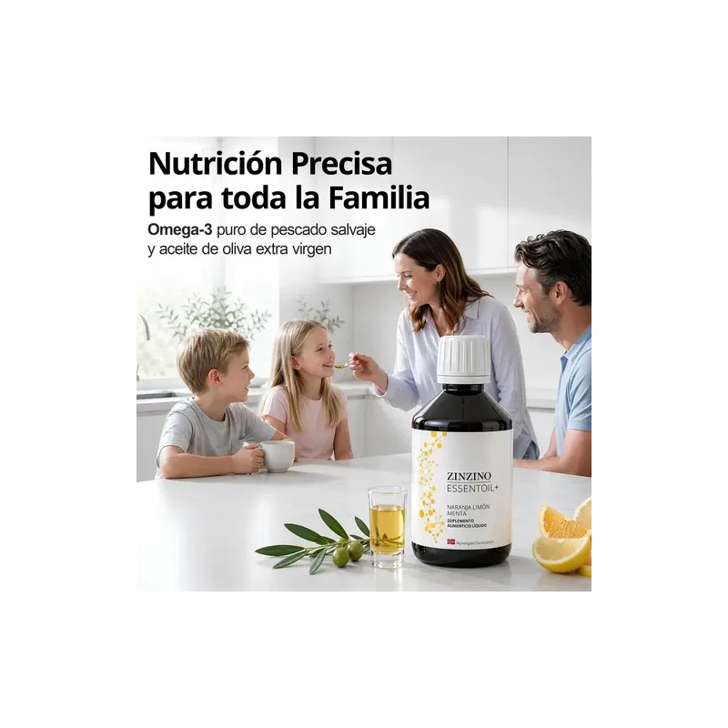 Zinzino Essentoil Omega Vitamina 300ml Naranja Limón Menta