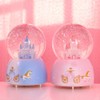 Musical Snow Globe Novelty Rotating Music Box Light Up Automatic