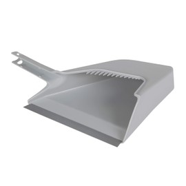 TIVIT UP Broom Holder Dustpan - Good Comfort Grip Snap-on Dustpan for Small Hand Brush, Indoor or Outdoor, Rubber Lip, Lightweight, 13 in
