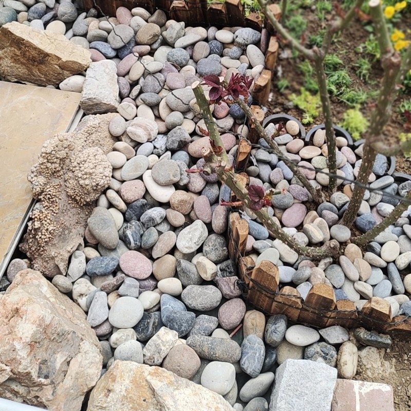 FANTIAN 40 lbs River Rocks for Landscaping, 1-2 Inch Decorative