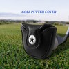 Hacbop 1Pc PU Leather with Shark Embroidery Magnet Golf Mallet