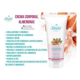 Crema Corporal de Almendras Sheló Nabel con Alantoína y Vitamina E, 250 mL