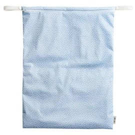 Vimse Washable Nappy Bag, Wet Bag, Large (Blue Sprinkle)