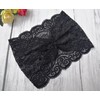 Oyabridal 7.2'' Wide Thin Black Lace Elastic Headbands for Women