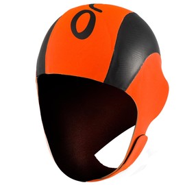 ORCA Neoprene Wetsuit Swim Cap Hat - Hi-Vis Orange - Materials - 100% Neoprene
