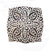 Designer Square Mandala Pattern Wood Print Textile Stamp