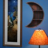 Moon Shelf Room Decor Wall Mounted Crescent Moon Shelf Wooden