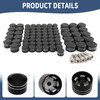 Motorcycle Bolt Covers Flat Toppers Head Bolt Caps Kit Fit