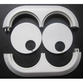 Double 15mm PVC Chrome Radiator Pipe Cover Collar Rose rotatable