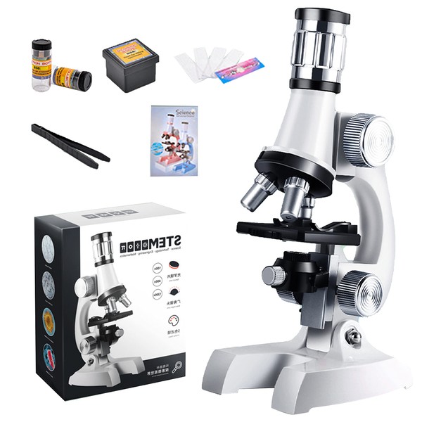 Microscope, Beginner Microscope Students, 100 - 1200 Times, For Children,