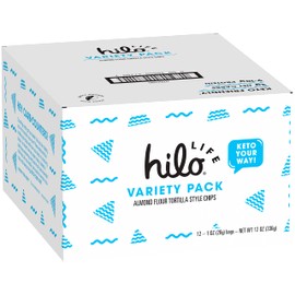 Hilo Life Low Carb Keto Friendly Tortilla Chip Snack Bags, Variety Pack, 1 Ounce (Pack of 12)