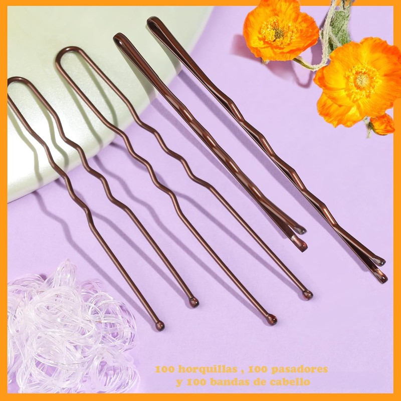 Triko Kit de 100 Horquillas para Cabello, 100 Pasadores para