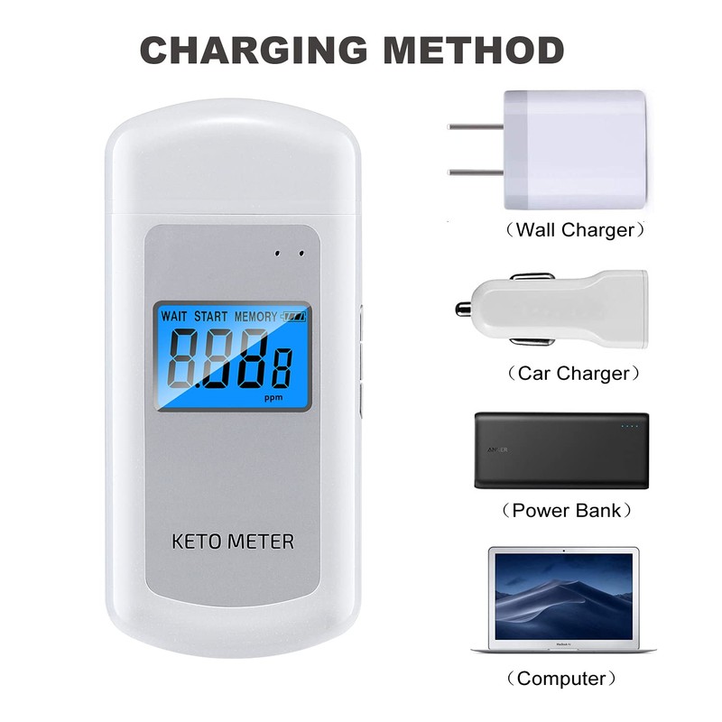 Ketone Breath Analyzer Professional Rechargeablel Ketone Breath Meter Portable Digita
