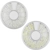 Assorted Pack Pearls Half Circle White 4 Sizes 0.08 inch