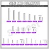 Swpeet 110Pcs M2 M3 M4 M5 304 Stainless Steel Dowel