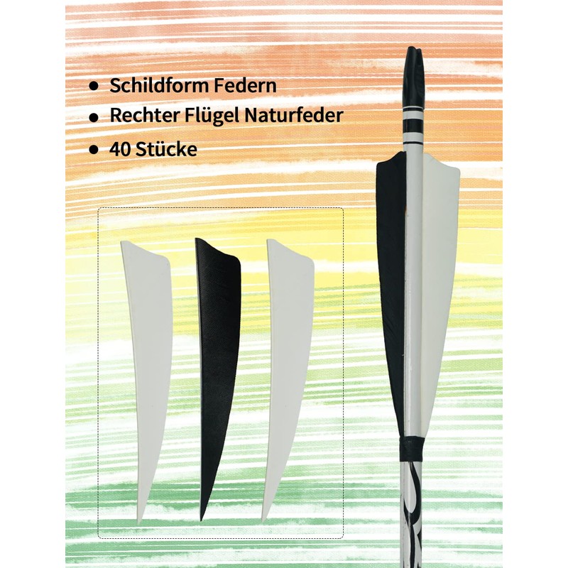 longbowmaker Arrow Feather 4 Inch Natural Feathers Archery DIY Arrows