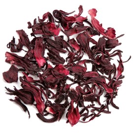 Hibiscus Flowers Whole, Premium Organic Quality, Hand Harvest, Gently Dried, Very Fruity, Perfect Hibiscus Tea in Summer and Winter, 150 g Loose tea exclusive