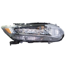 ANTUKO HO2503187 Clear Lens Passenger Side Headlamp Halogen Chrome Housing Headlight Assembly Replacement for 2018-2020 Accord Models 33100TVAA01